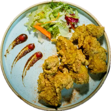 Hariyali Mokal chicken pakora served at The Dhabba Glasgow