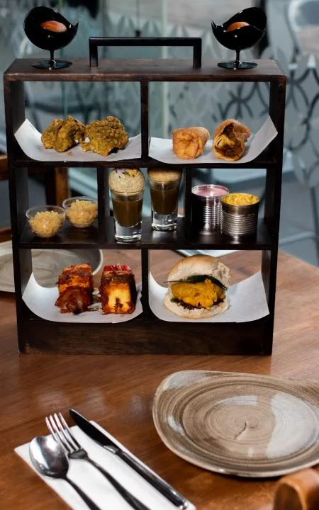 Selection of authentic Indian dishes at The Dhabba Glasgow