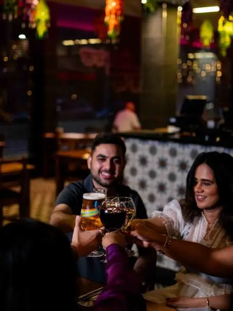 Guests enjoying authentic Indian dining at The Dhabba in Glasgow